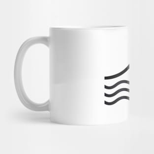 Mountain Wave Outline Travel And Explore The Nature Mug